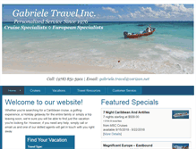 Tablet Screenshot of gabrieletravel.com